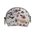 Женский льняной кошелек с цветочным принтом, милый Органайзер с цепочкой для ключей, маленькая сумочка для денег и ключей, Чехол для карт для девочек, детей и взрослых