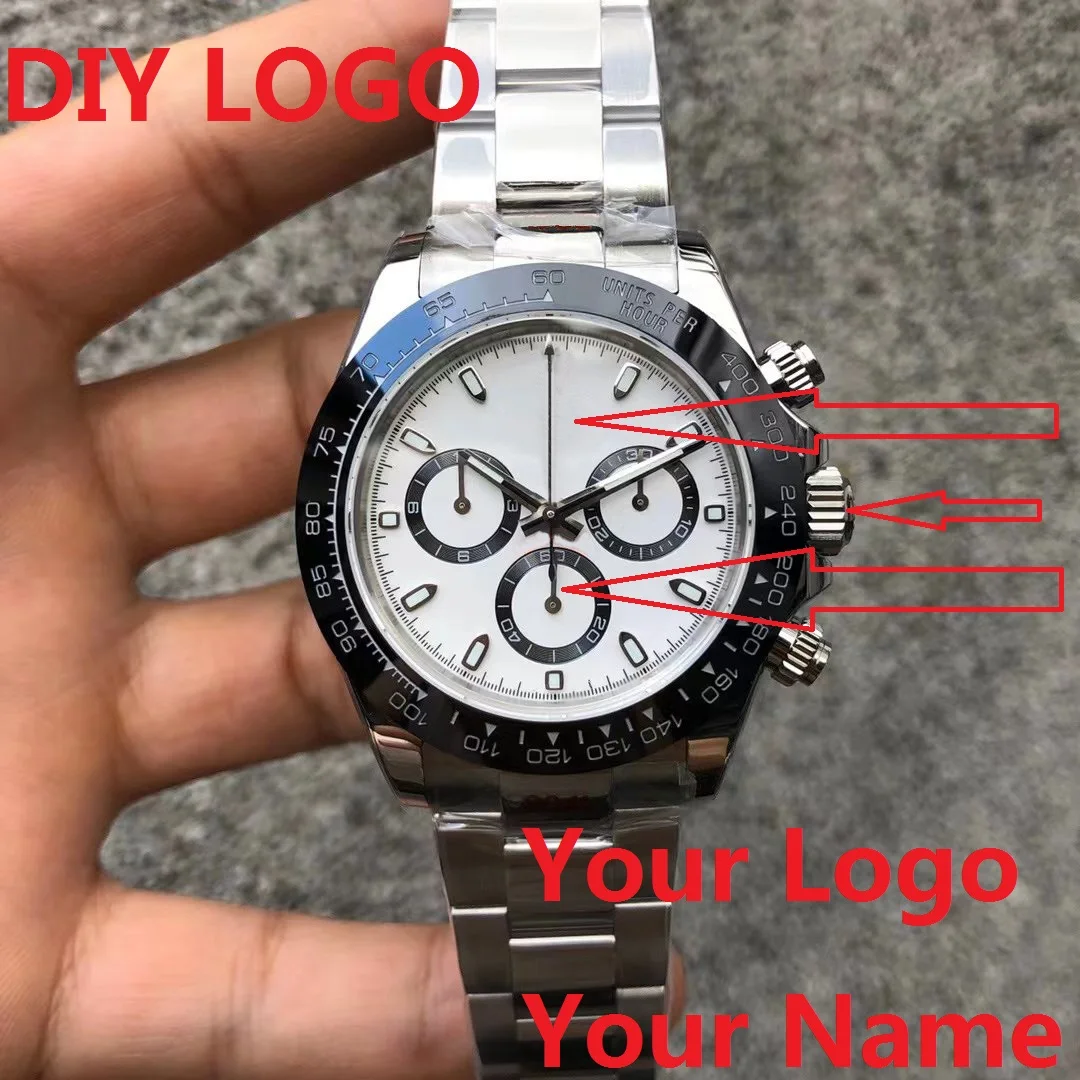 

Men 40MM Luxury Gold Watch 2813 7750 Automatic Mechanical Movement Ceramic Bezel Stainless Steel Sports Luminous Watches Relogio