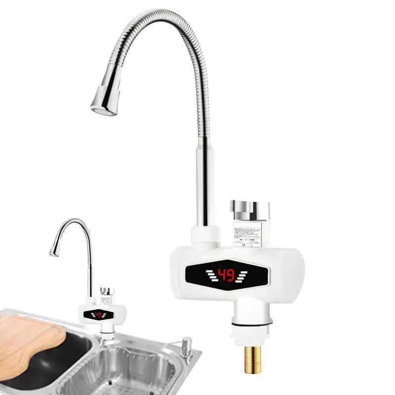 

Электрический смеситель для горячей воды 220 В, мгновенный Электрический смеситель, электрический водонагреватель, смеситель с быстрым нагревом, смесители для кухни со светодиодом