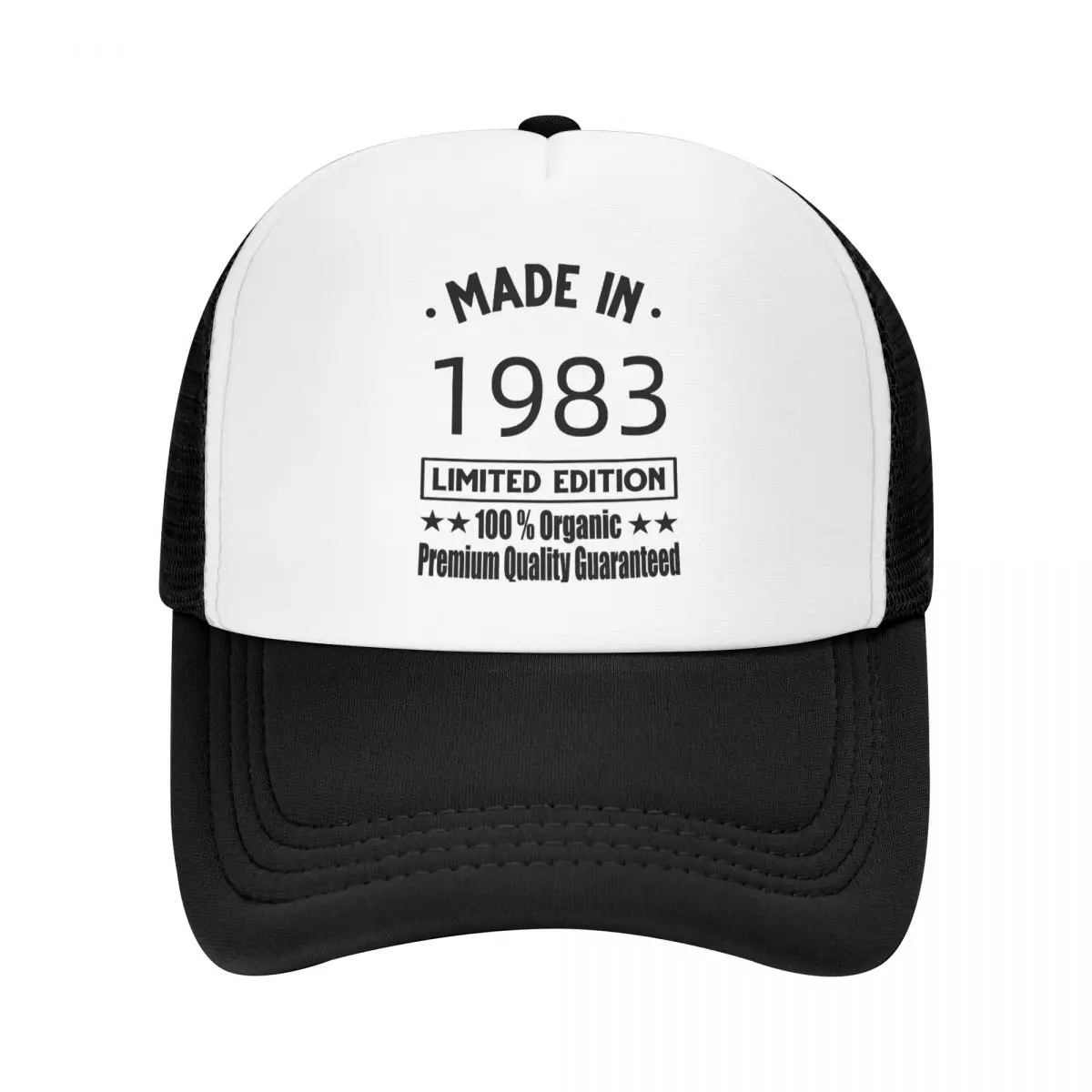 

Punk Unisex Made In 1983 Vintage Limited Edition Trucker Hat Custom Years Birthday Gift Adjustable Baseball Cap Snapback Caps