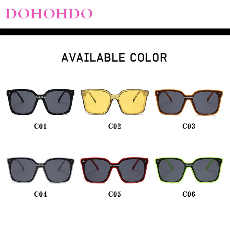 Солнцезащитные очки Квадратные для мужчин и женщин UV-400 Модные Винтажные темные