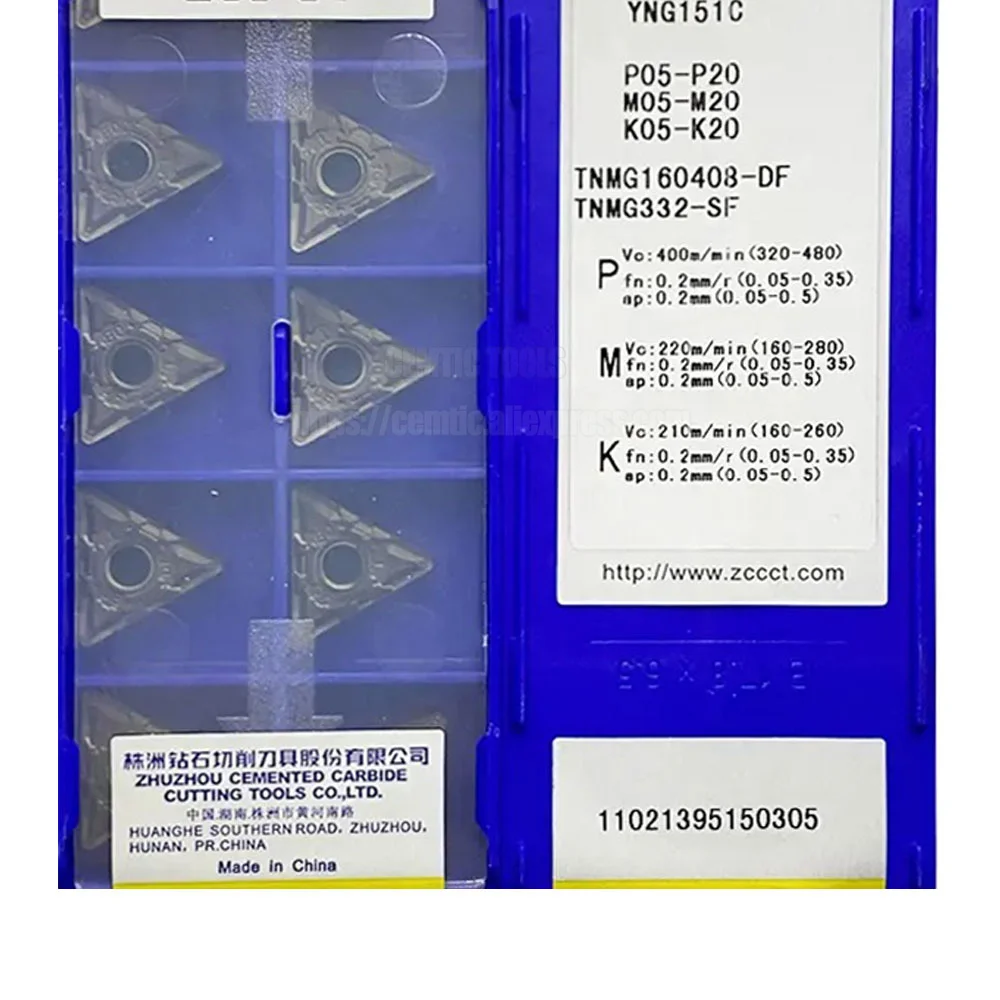 ZCC Пластины с ЧПУ YBC252 YNG151C YBC251 TNMG 160408 -DF YBC152 Режущие инструменты покрытием из