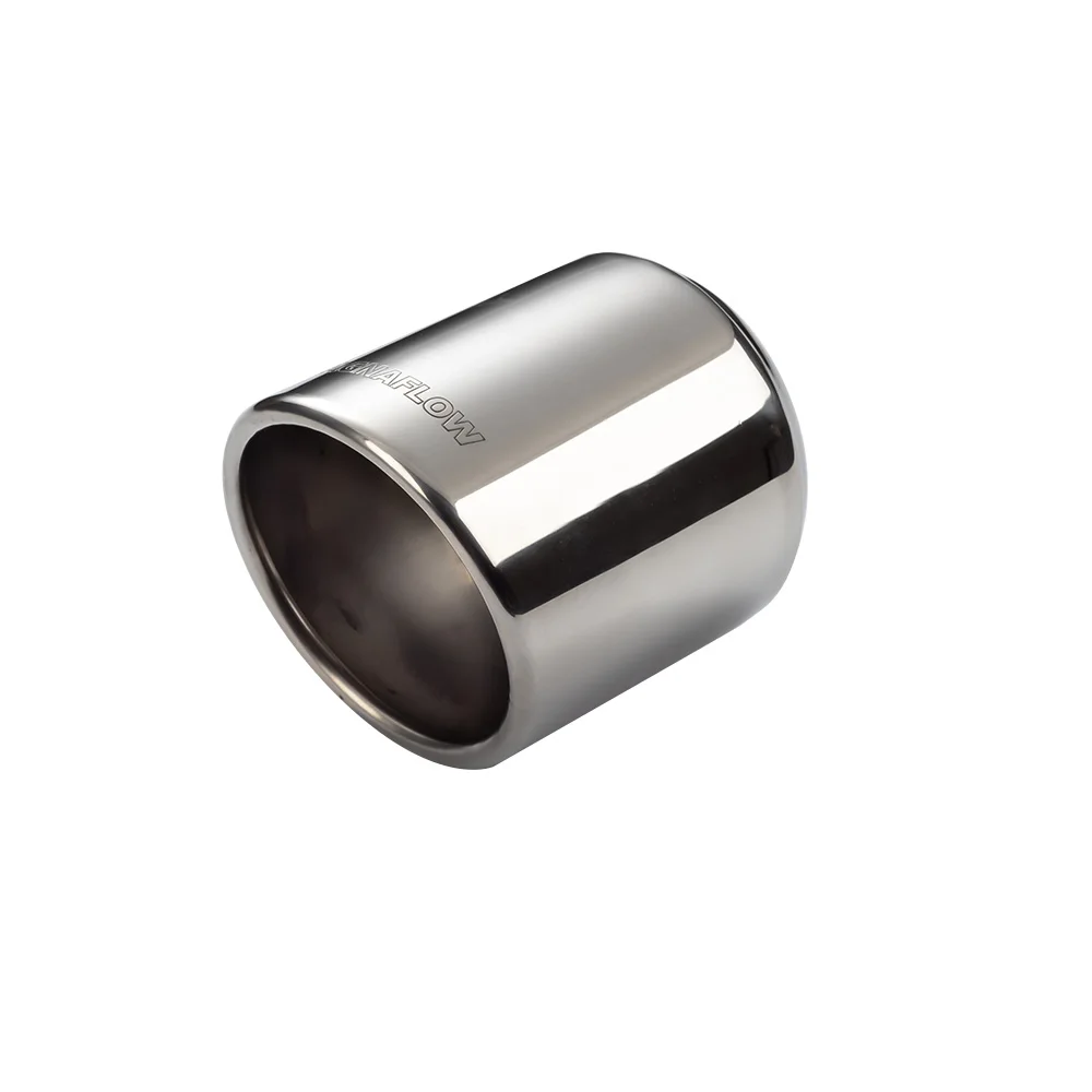 Автомобильный выхлопной наконечник из нержавеющей стали 63 мм наклонный Овальный