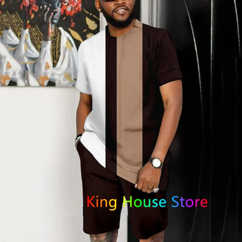 Men Clothing 2 Piece Outfit Suit Summer Sets OutfitsTracksuit Set Men Oversized Tshirt Jogging Set Men Tracksuit 2 Piece Set