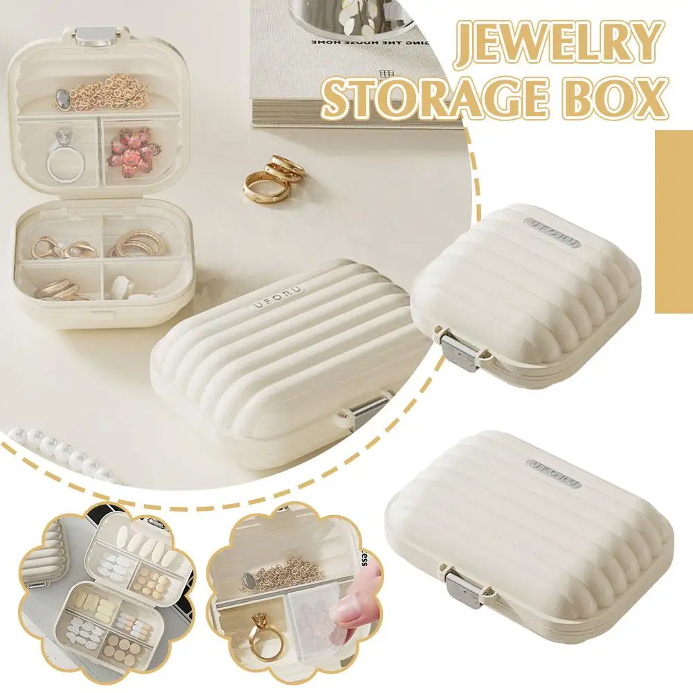 

Multi Functional Small Storage Box Multi Grid Jewelry Home Tidy Needle Dormitory Thread Button Decoration Supplies Earrings U0X6