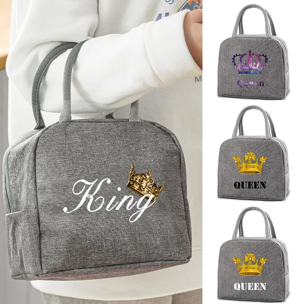 

Women Lunch Bags Picnic Food Drink Keep Fresh Cooler Bag Insulated Thermal Lunch Box Pouch Children School Food Storage Tote