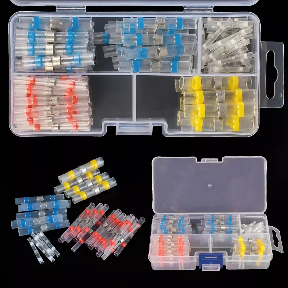 

NEW 50/100 PCS Insulated Mini Solder Terminal Block Waterproof Wires Connector Sealed Butt Splices