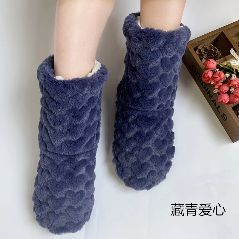 Winter Couple Floor Socks Adult Non-slip Thickened Velvet Indoor Dance Tall Floor Boots Early Education Parent-child Socks Cover