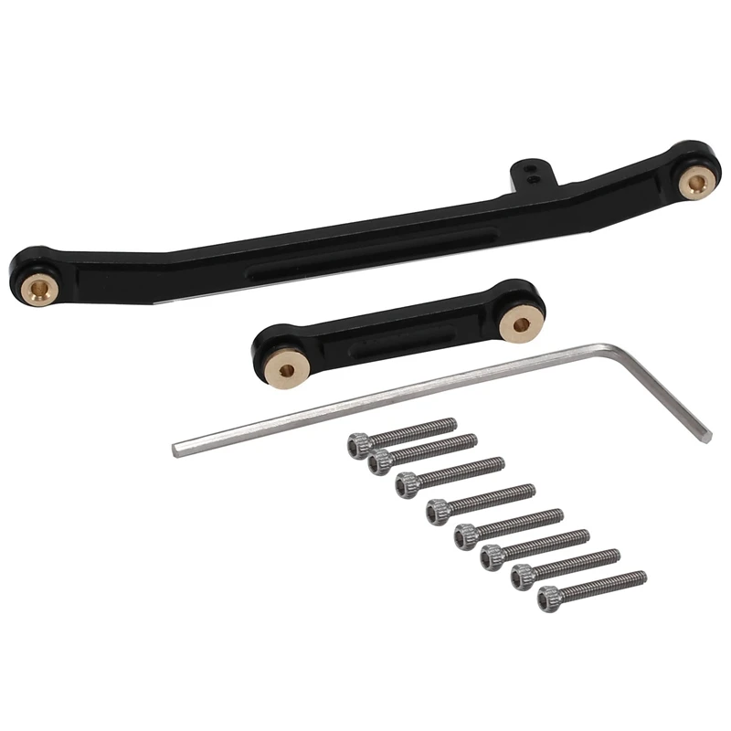 

HOT-Metal Steering Rod Tie Links For 1/24 RC Crawler Car Axial SCX24 Gladiator JLU Bronco Deadbolt C10 90081 Upgrade Parts