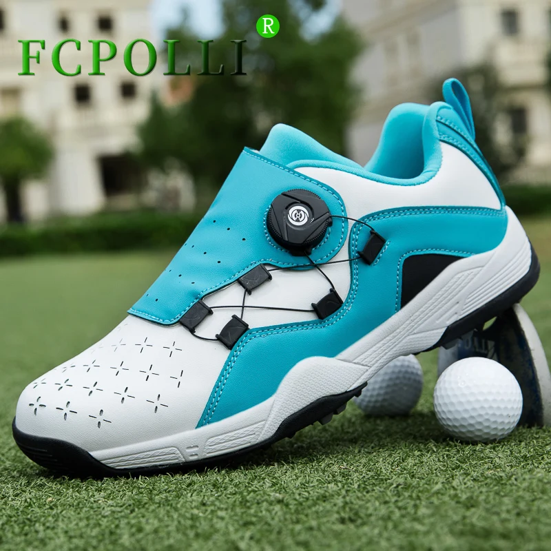 

Professional Golf Shoes Men Quick Lacing Golf Training Men Comfortable Walking Shoes Mens Quick Lacing Golf Sneakers
