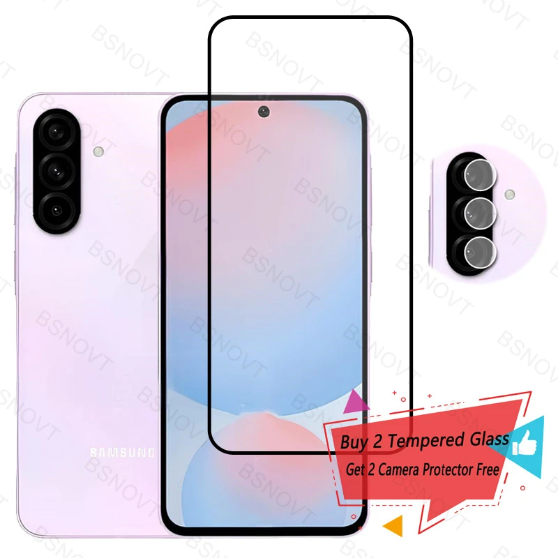 Полное покрытие стекла для Samsung Galaxy A56 Защитная пленка экрана Закаленное стекло