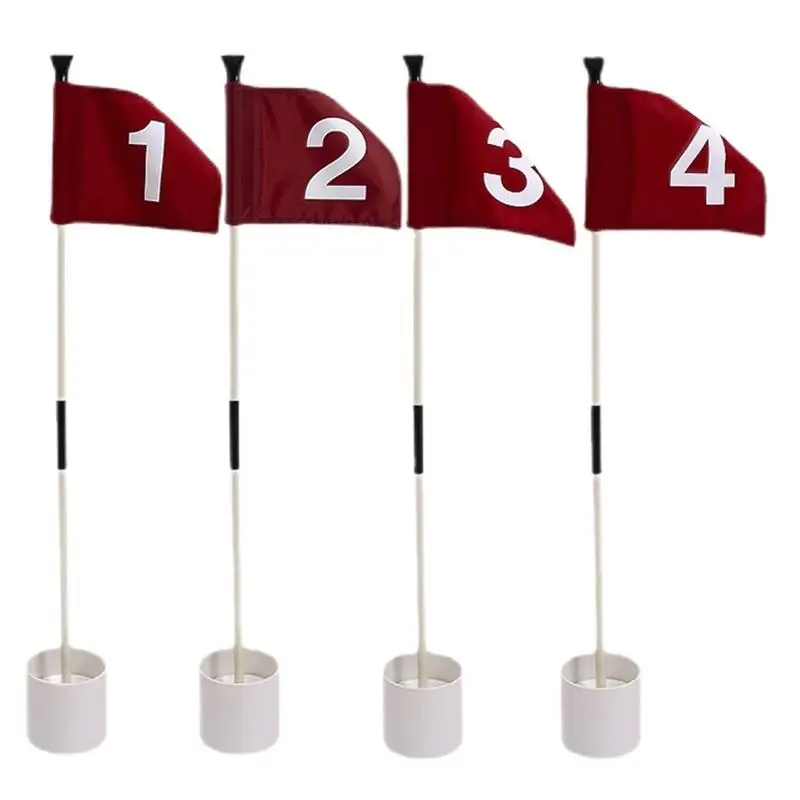 

Golf Flagstick Practice Putting Green Flag Stick For Yard Detachable Golf Hole Cup And Flag Set For Driving Range Backyard