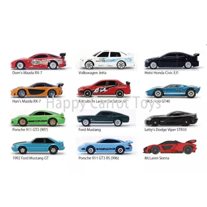 Оригинальный набор Jada Nano Hollywood Rides Fast & Furious Mystery Blind Bag с колесами из литого металла 1,65 дюйма, которые могут вращаться, игрушечные машинки в подарок для детей (art.: 3920daa2115da) - 3920daa2115da