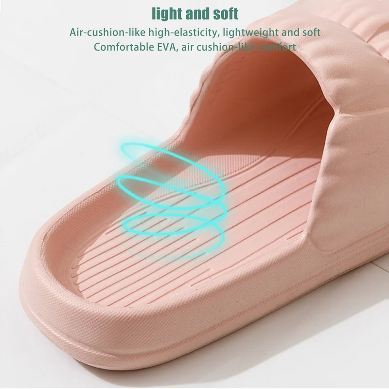 Women Soft Slippers Home Bathroom Sandsls Thick Bottom Outdoor Beach Slippers Summer Footwear