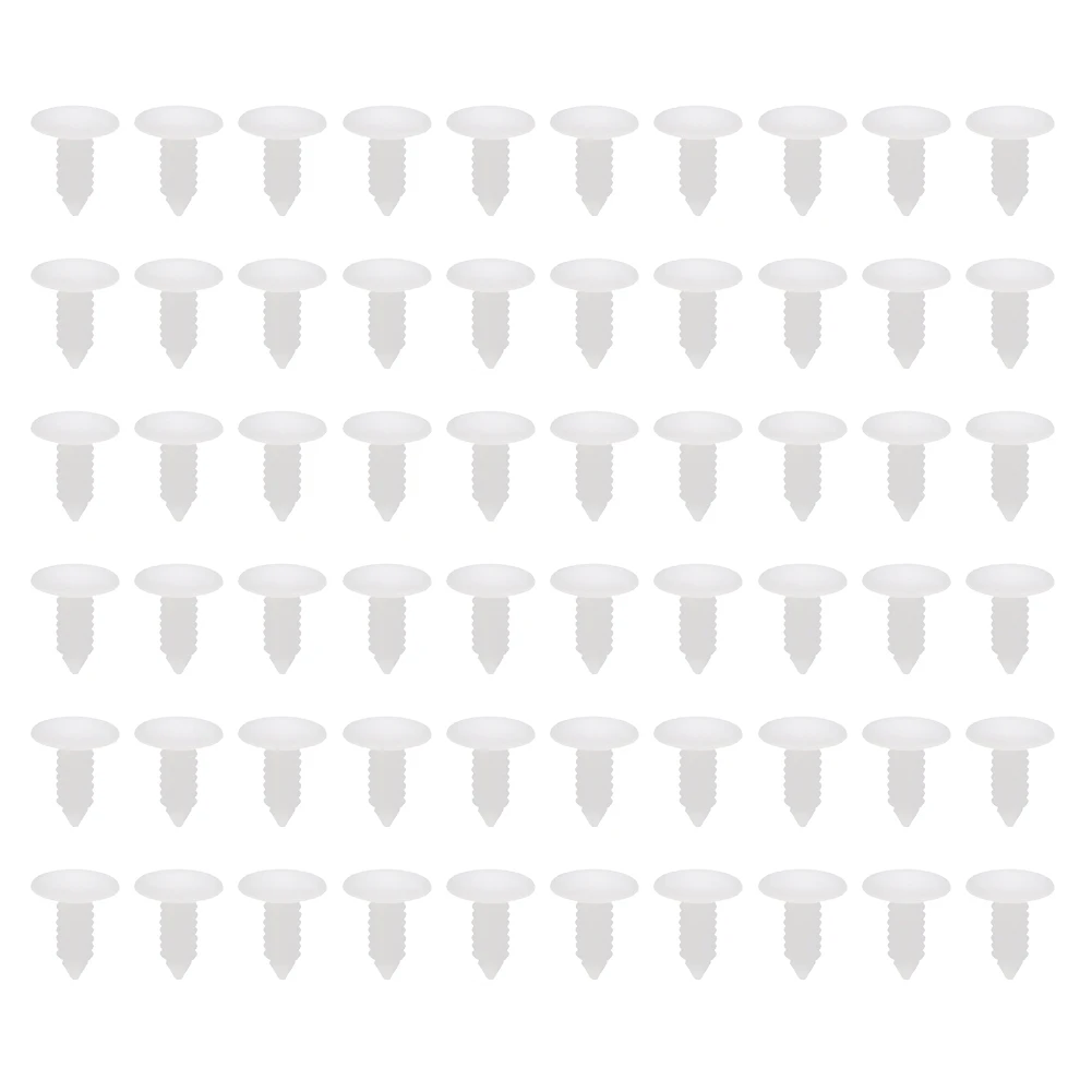 

Car Accessories Clips Car Fastener Plastic Retainer Clips Rivets Universal White 60pcs/set 7.8mm Anti-corrosion