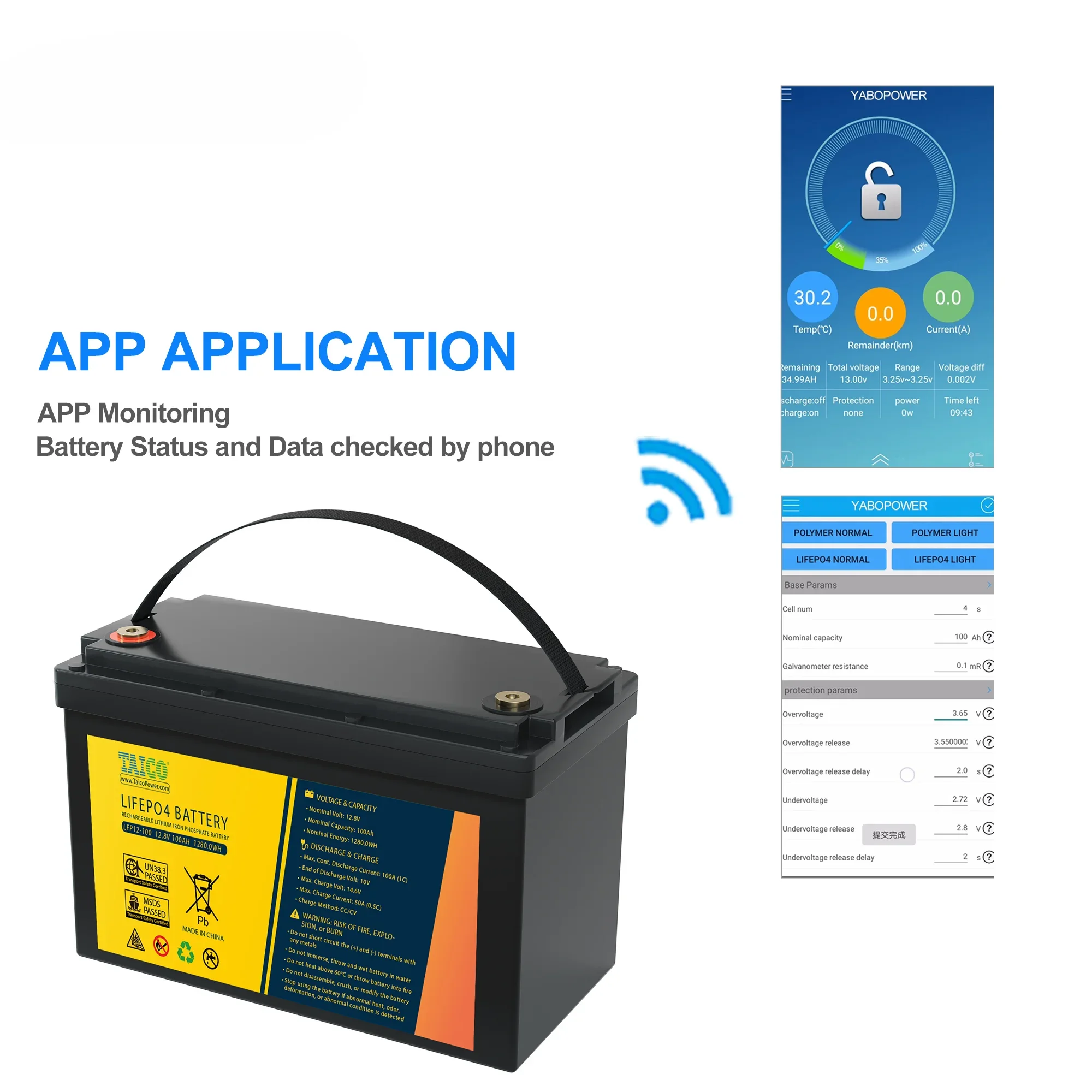MSDS Сертифицированный 12 В RV литиевый аккумулятор 100 Ач Lifepo4