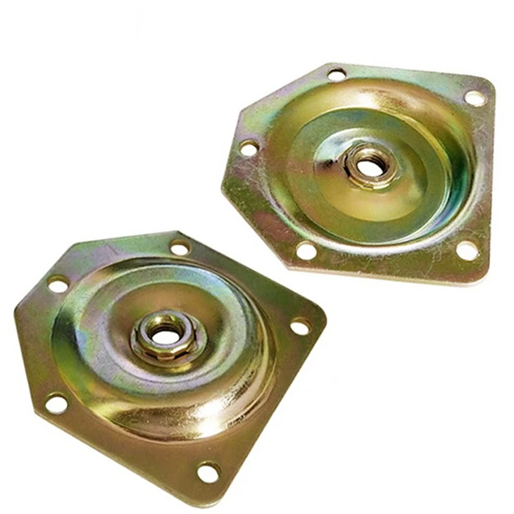 

5pcs 10 degree wooden leg connecting iron sheet Nordic furniture wooden leg gasket Iron plate nut Hexagon bevel iron sheet