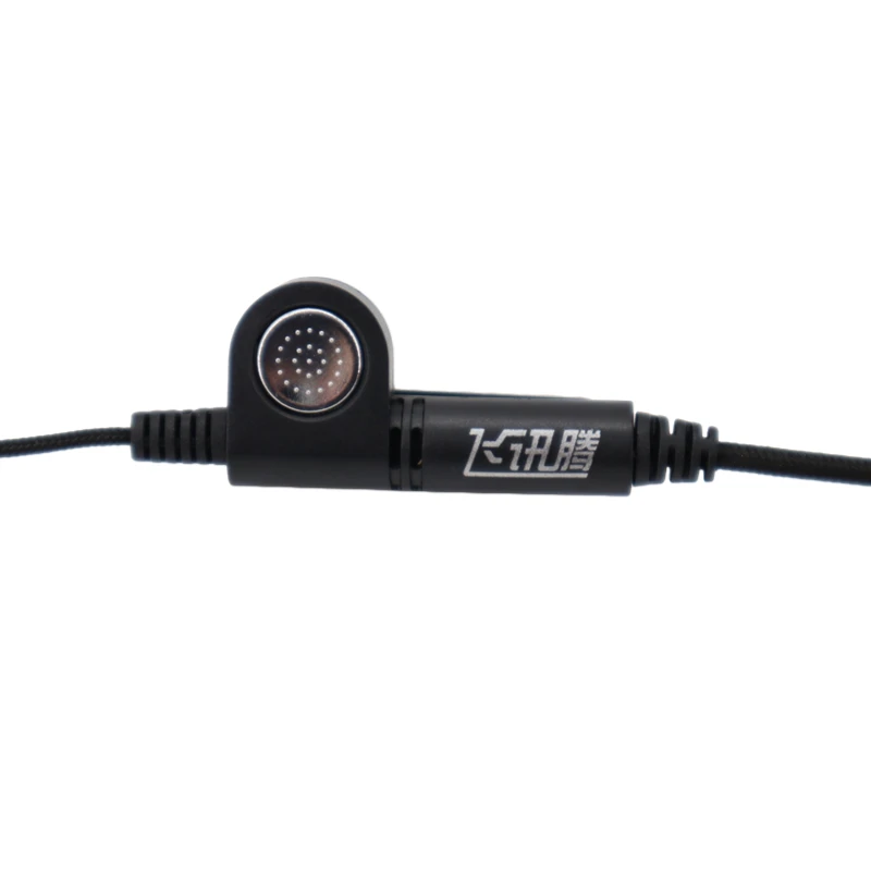 2 Pin Walkie Talkie Headset PTT Micphone Wired Headphones Two Way Ham Radio Earpiece For Kenwood Baofeng BF-888S UV5R ETC