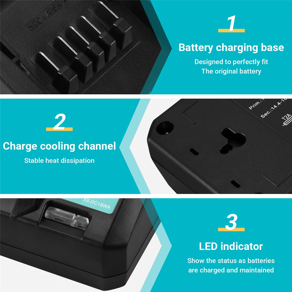 Зарядное устройство 14 4-18 В DC18WA для Maktec MAKITA DC18SG DC1851 BL1813G BL1415G BL1815G BL1413G UH522D UM167D UR180D -