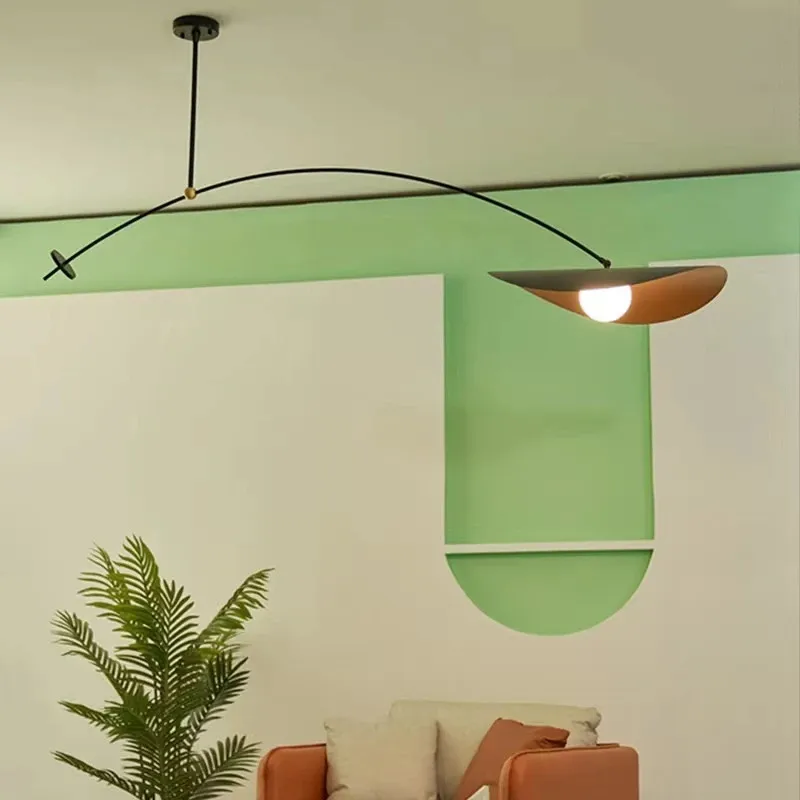 Фото Myrna Мобильный подвесной светильник Nordic Long Arm Lamp Креативные черные золотые фонари amd для ресторана, кухни, подвесные светильники для столовой №5