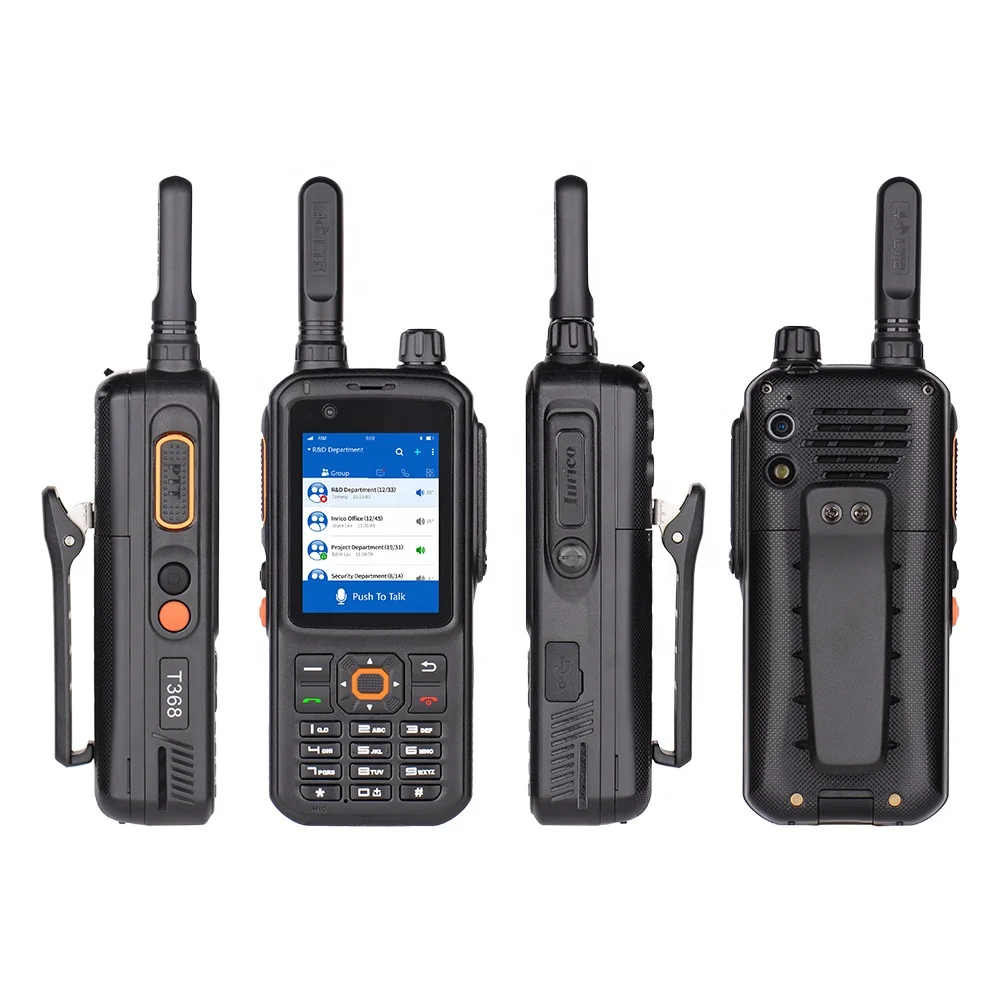Фото Inrico T368 4G LTE Беспроводная портативная рация-смартфон, водонепроницаемая, ручная, для связи №1