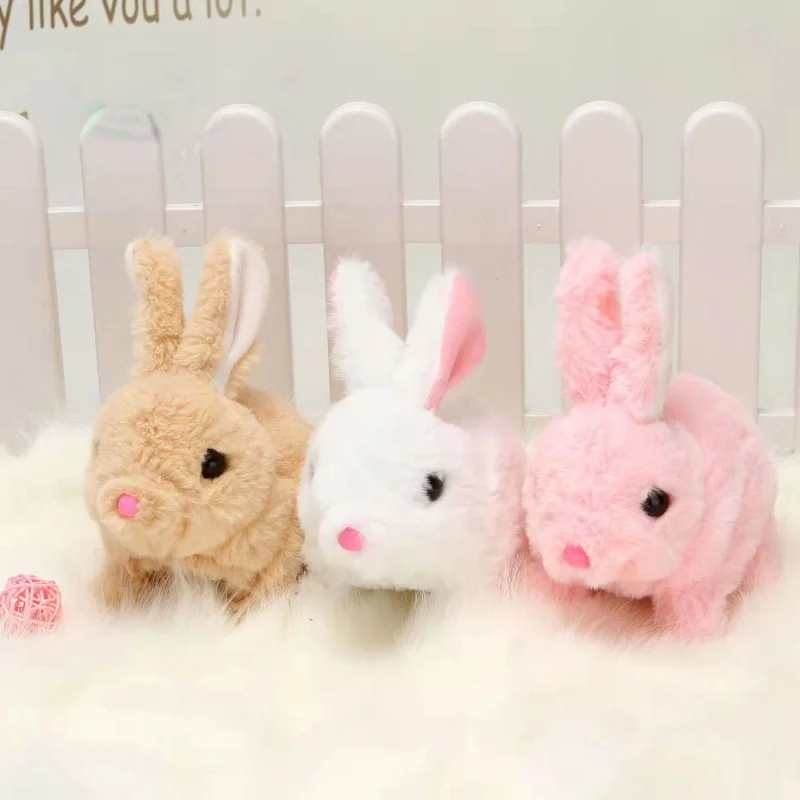 

Kawaii Bunny Toys Educational Interactive Bunnies Can Walk and Talk Easter Plush Stuffed Bunny Toy Walking Rabbit Toy