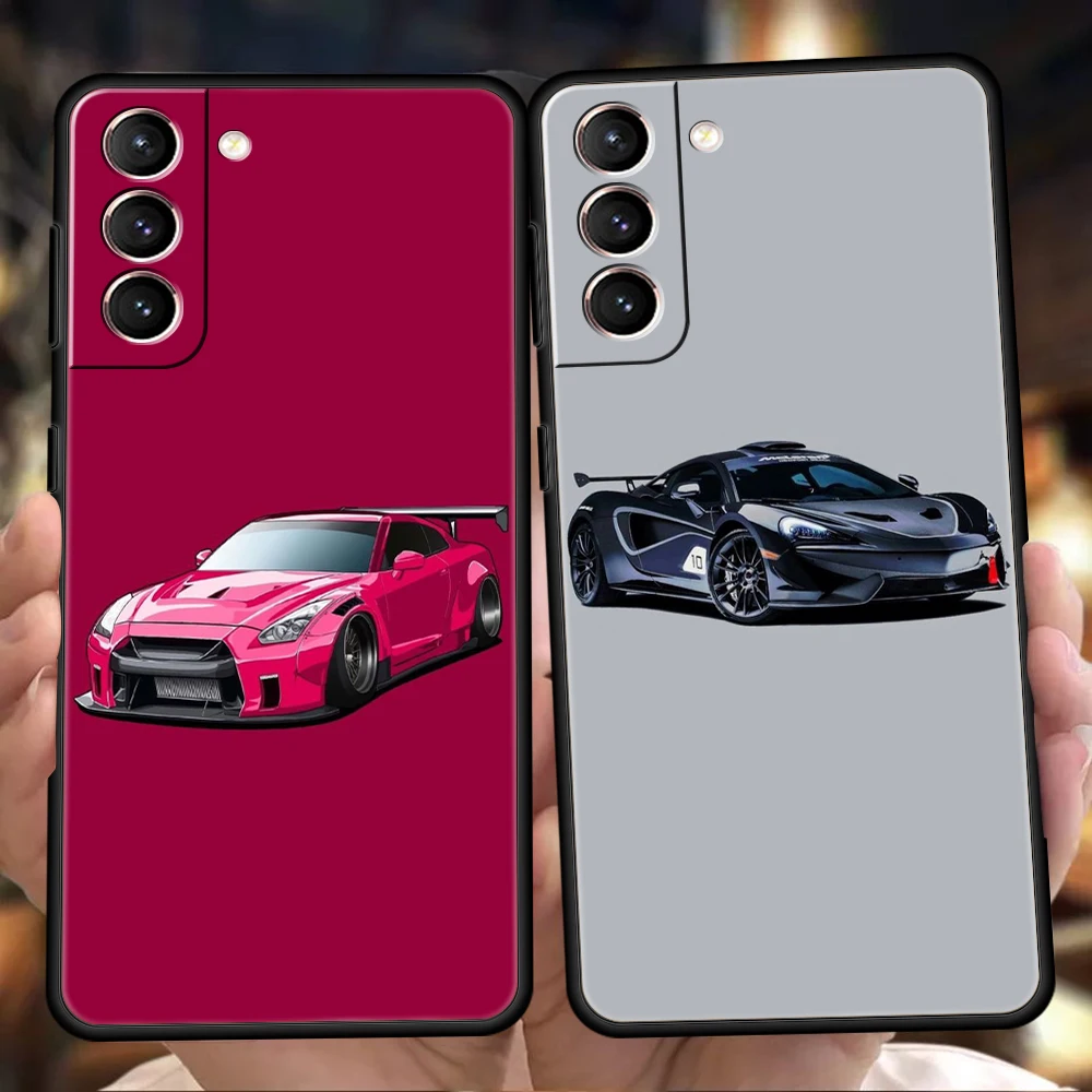 Чехол Japan JDM Sports Car для Samsung Galaxy S24 S23 S22 S20 S21 FE Ultra S10 S10E S9 S8 Plus 5G Силиконовый чехол