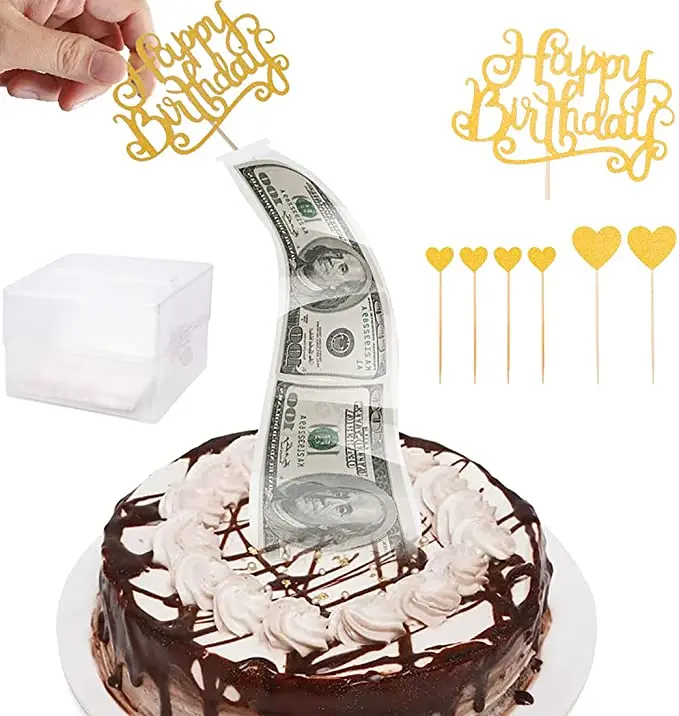 

Cake Money Box Money Pulling Cake Making Mold Cake ATM Happy Birthday Cake Topper Money Box Cake ATM Money