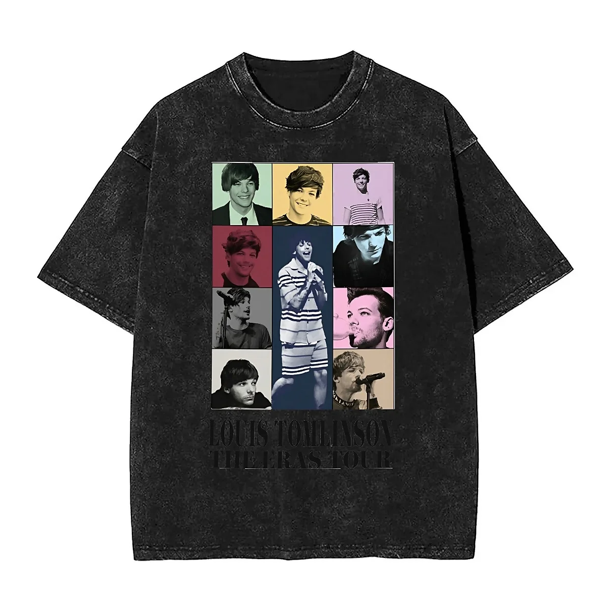 Футболка с коротким рукавом и круглым вырезом в стиле ретро