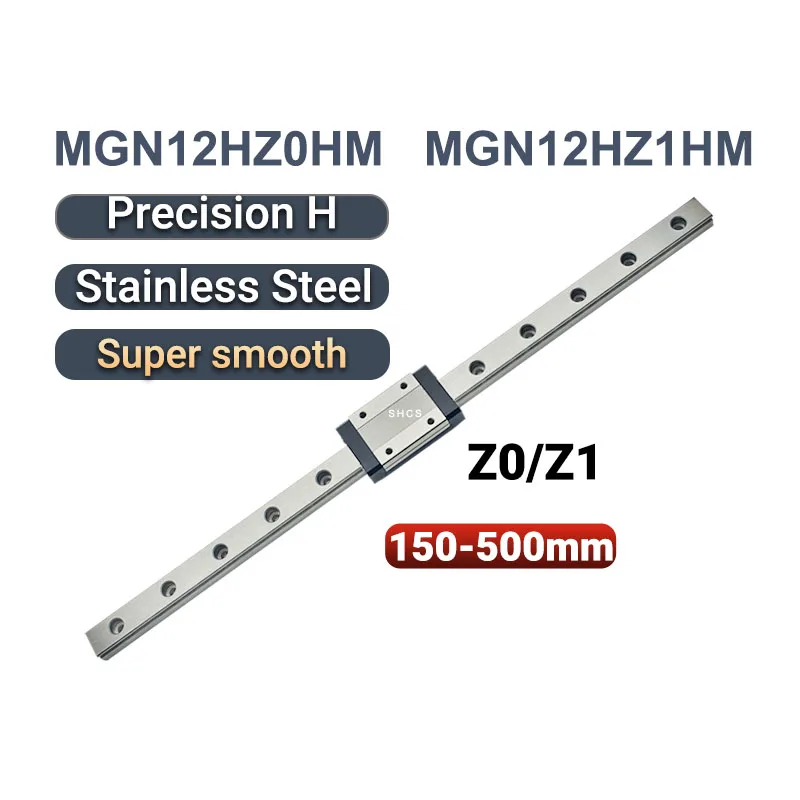 Фото Линейная направляющая SHCS MGN12H, высокоточная, из нержавеющей стали MGN12HZ0HM MGN12HZ1HM №1