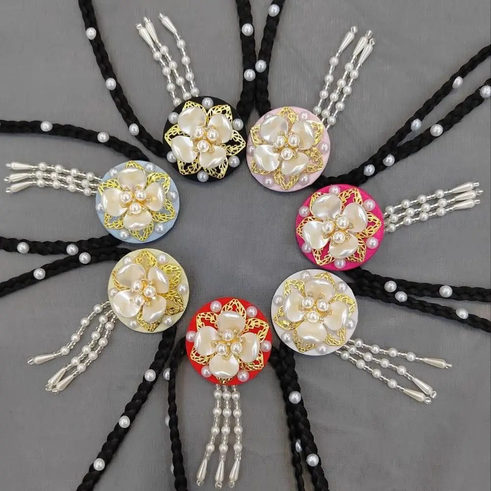 Цветок ханбок парик головной убор кисточка традиционный корейский этнический