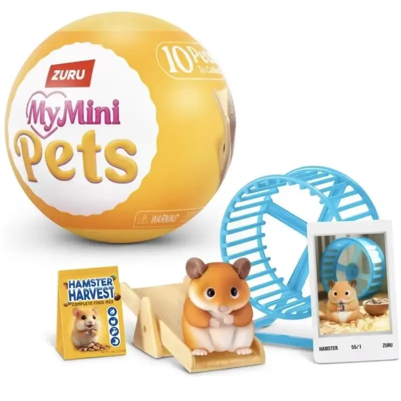Фото Новинка в наличии: Zuru My Mini Pets Bunny Squirrel Diy Cute Pet Series Wave 1 Scene Playset – идеальный подарок для коллекционеров, игрушки и подарки. №3