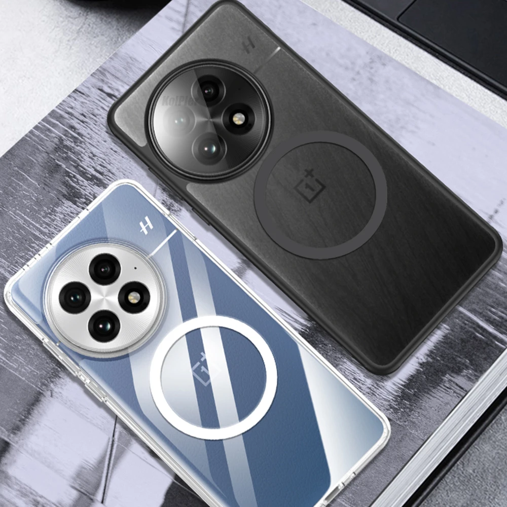 Магнитный прозрачный чехол для телефона OPPO ONEPLUS 13/ONEPLUS13 5G мягкий силиконовый из