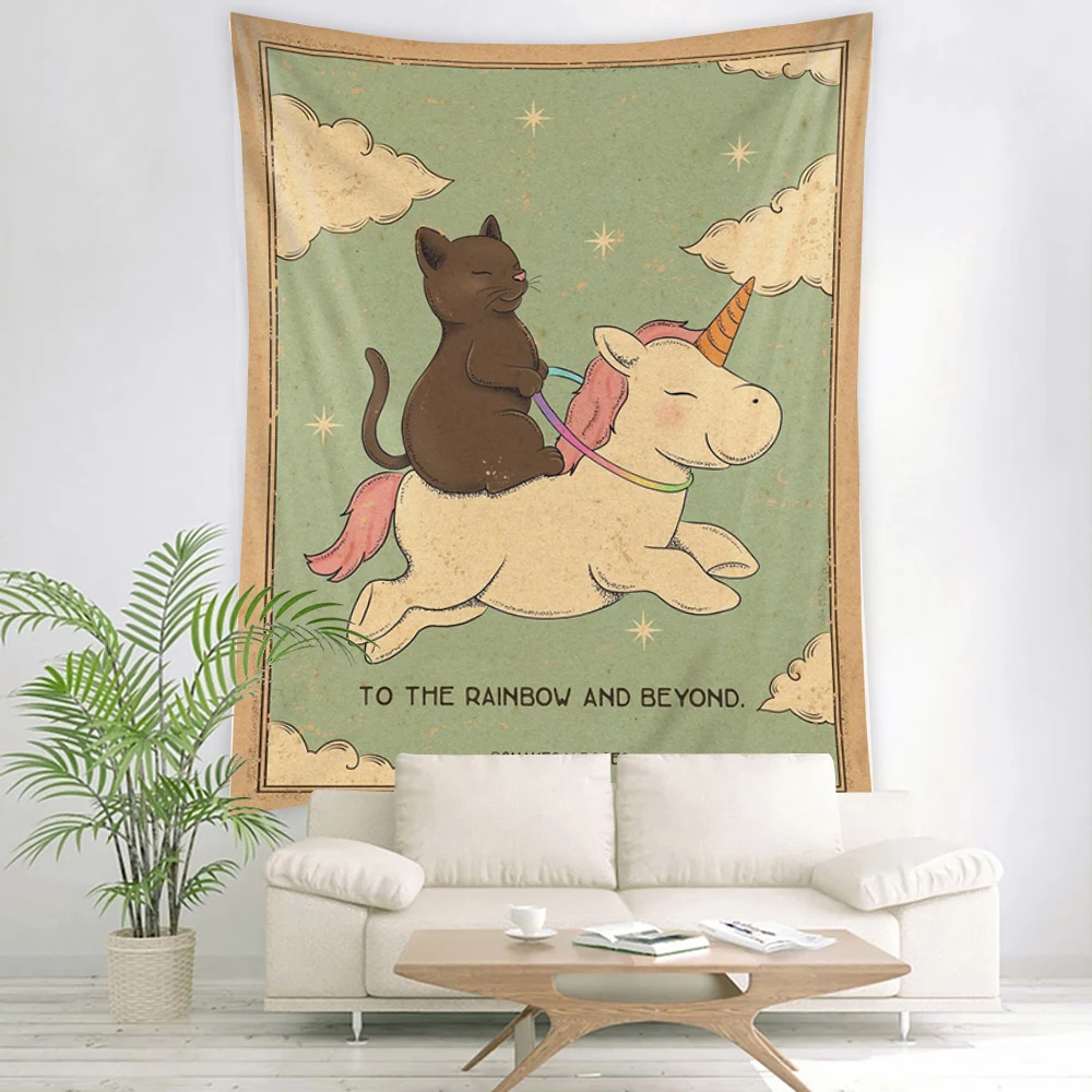 

Гобелен XIANYUNHE с Луной, звездой, таро, картой, котом и тигром