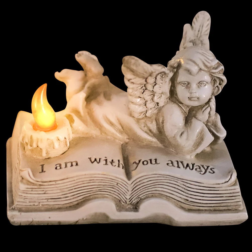 

Angel Resin Statue Decoration Figurine Sculpture Crafts Decor Retro Angels Figurines Gothicholders Ornament Desktop