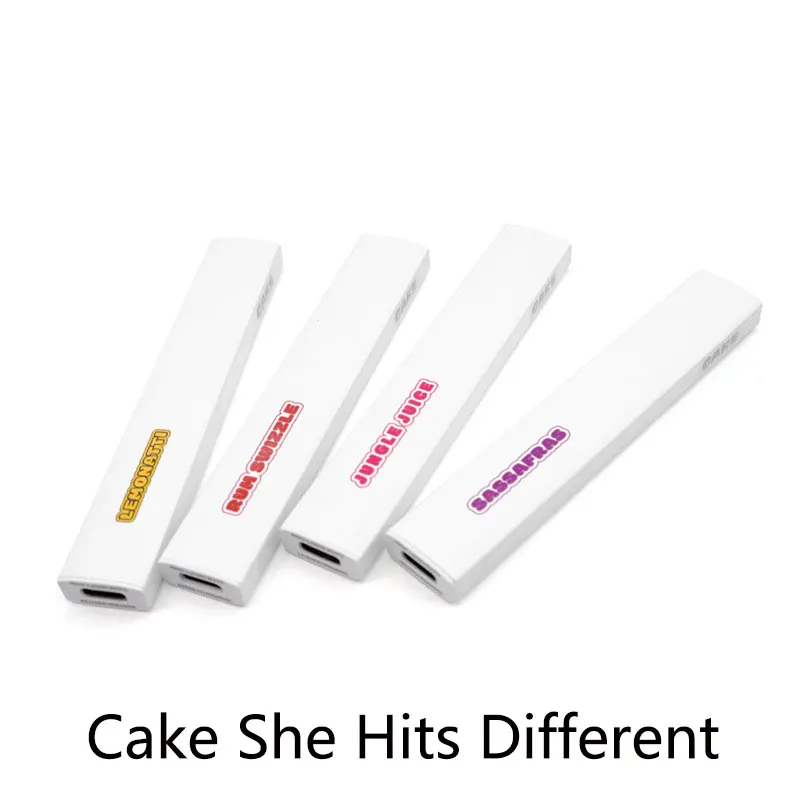 

New Vape Pen Cake She Hits Different Empty Fillable 1ml Capacity 280mAh Battery Rechargeable Electronic Cigarette Kit Vaporizer