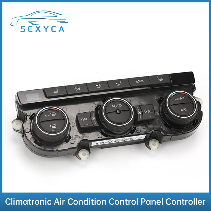 

Climatronic Air Condition Control Switch Panel AC Seat Heater With Temperature Display 5ND 907 044 A/C/E/G/J For VW golf passat