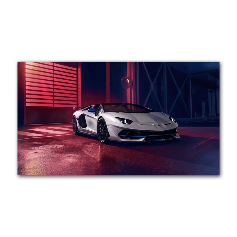 Художественный постер Lamborghini чёрный 30 х45 см 40 х60 50 х75 2020 |