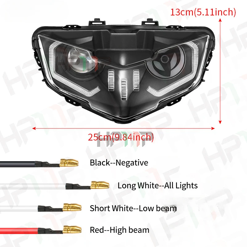 Модифицированные фары Yamaha y15zr LC135 V8 передние Y15 V1 V2 модифицированные светодиодные