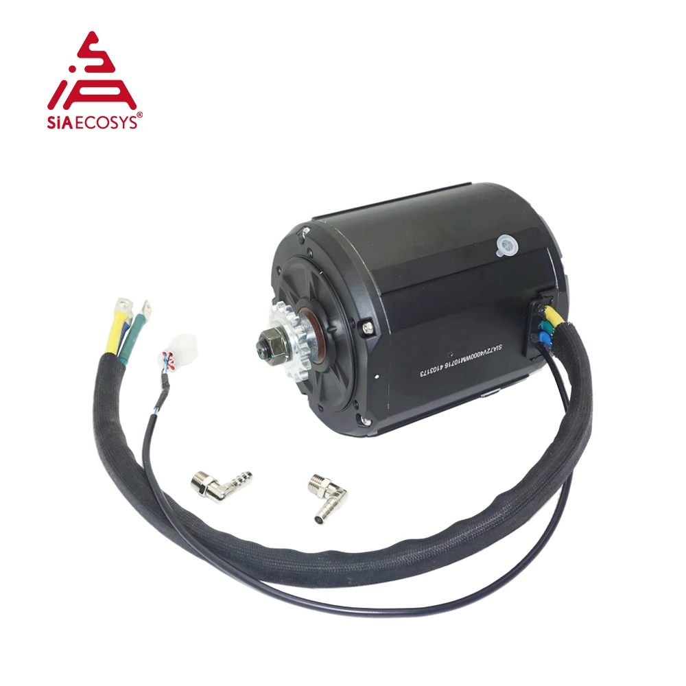 Фото SiAECOSYS QS138 90H 4000W 72V 110KPH Мотор-редуктор среднего привода с жидкостным охлаждением и контроллером EM200-2sp №2
