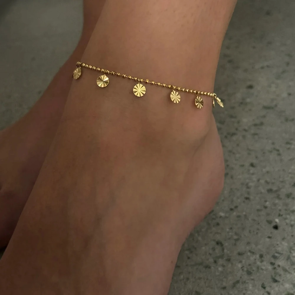 Yori из нержавеющей стали с лепестком в виде диска кулон цепочки бисера модный