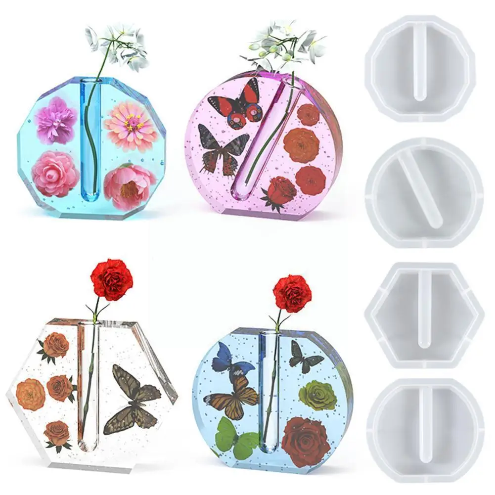 

Irregular Crystal Epoxy Resin Silicone Molds Crafts Hydroponic Branch Flower Craft Decor Mold Home Modern Silicone Tools Va I0W4