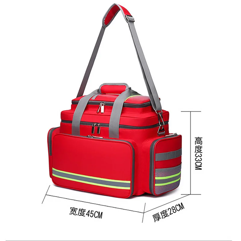 

First Aid Medical Bag Outdoor Emergency Rescue Large Capacity Bag Empty Waterproof Reflective Oxford Multi-pocket Travel Bags