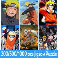 bandai naruto jigsaw puzzle classic japanese comics anime 1000 piece paper puzzle cartoon pictures puzzle toys gifts for kids