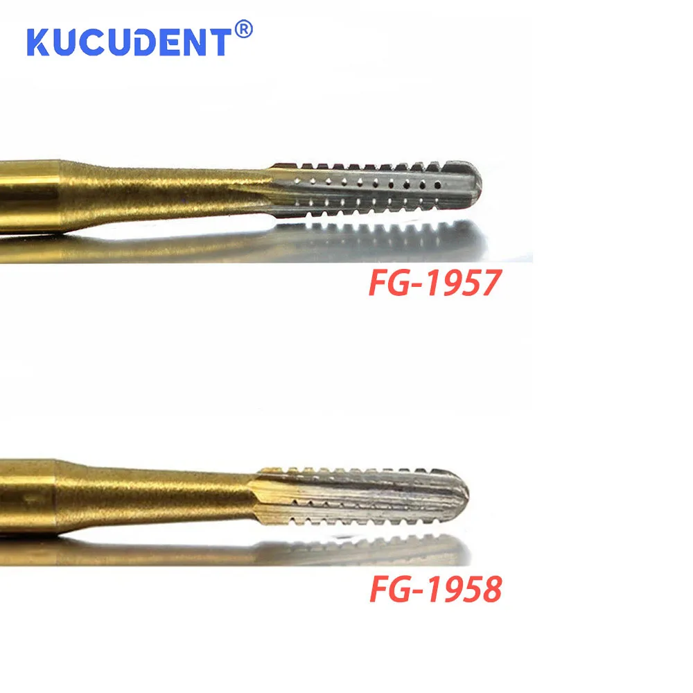 KUCUDENT 10 шт. стоматологические твердосплавные боры из карбида металла корона
