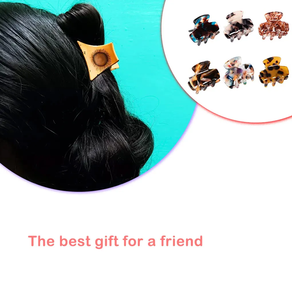 6 шт. заколки для волос повязка держатель конского хвоста фиксированный захват