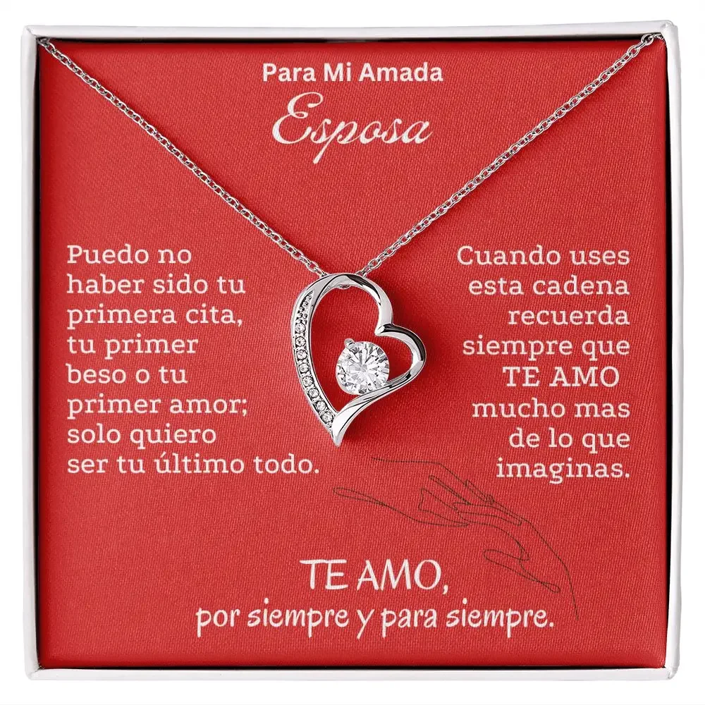 Моя жена Soulmate Esposa Love Heart кулон ожерелье подарок для женщин и девочек ожерелья из