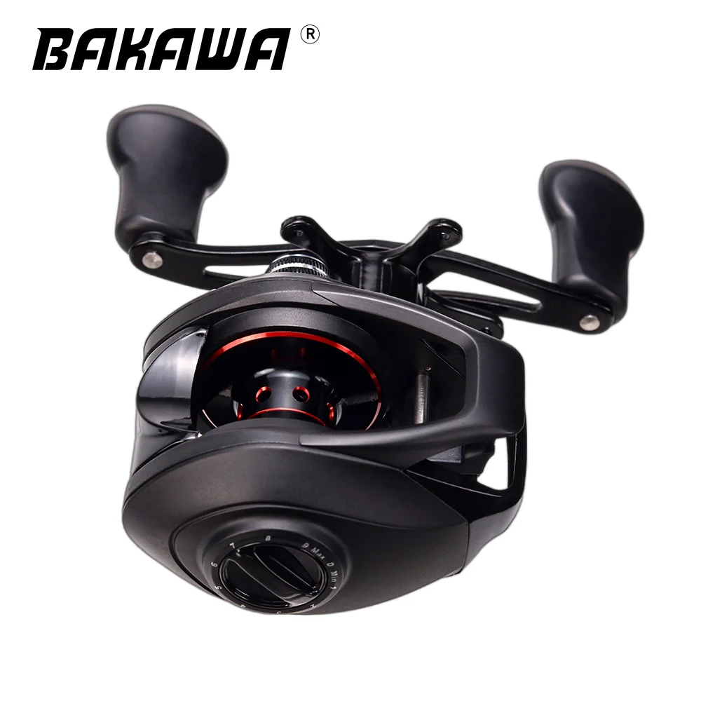 

BAKAWA 2022 New 8kg Max Drag Baitcasting Fishing Reel Professional Ultra Light 7.2:1/8.1:1 Gear Ratio Carp Wheel Carp Casting