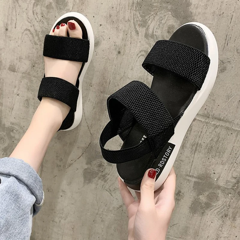 

Women's Sandals 2022 Summer Flat Sandals Women Casual Shoes Fashion Comfortable Sandals Female Soft Sandalias Mujer 35