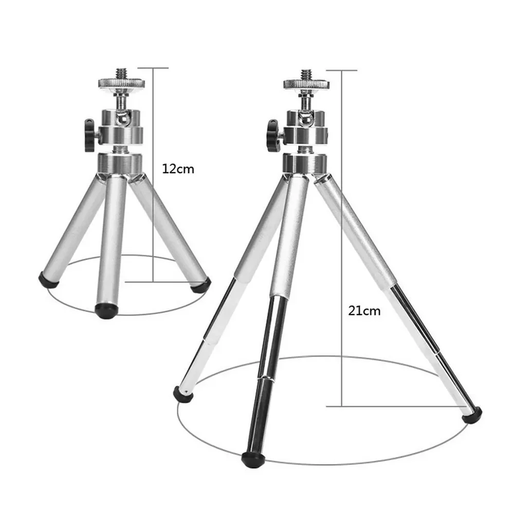 

1PC Mini Aluminum Alloy Desktop Tripod 2 Section Stand Holder for Projector Camera